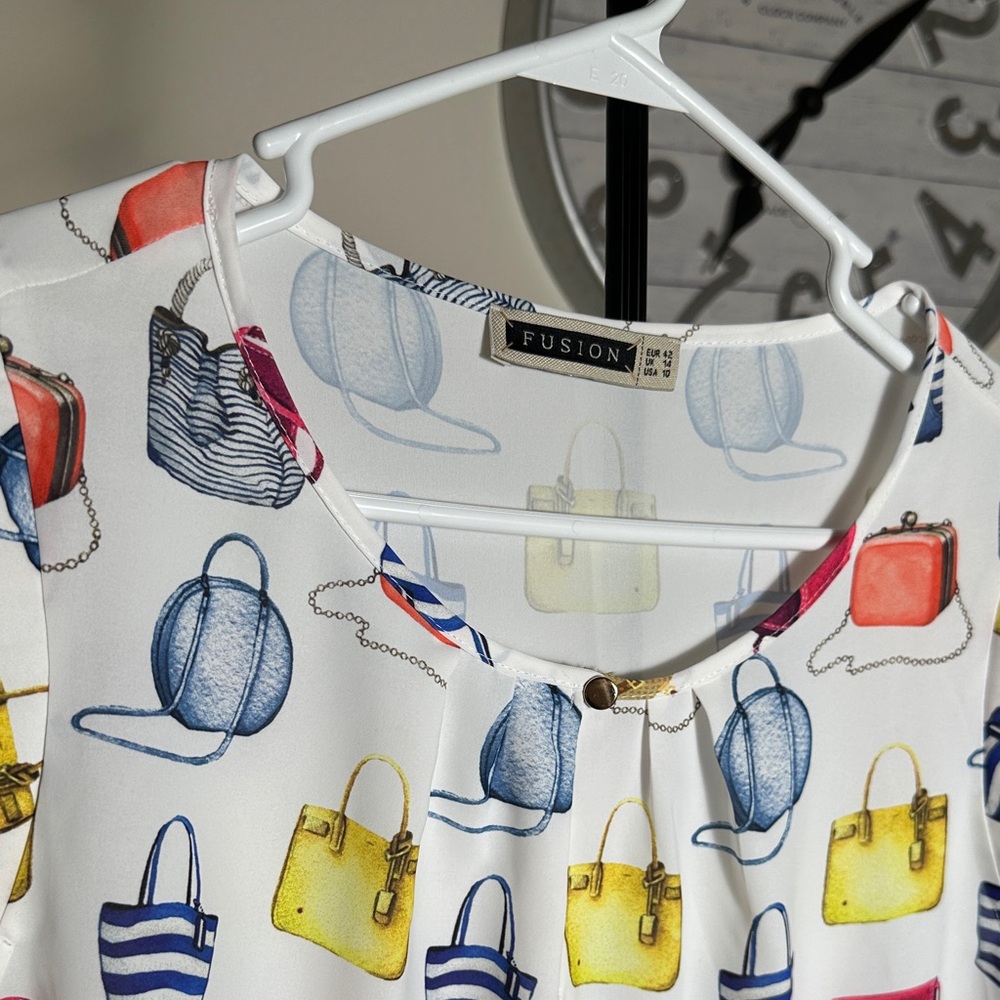 Patterned Sleeveless Blouse - Multicolor - image 2